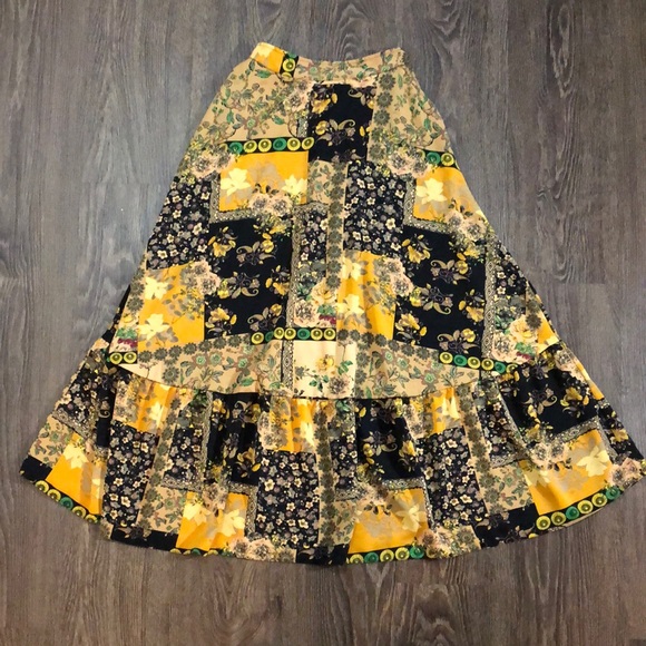 Vintage Handmade Patchwork Circle Skirt - Picture 11 of 14